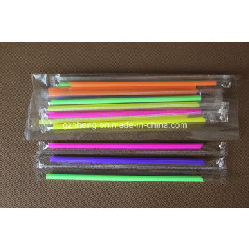 Пользовательские одноразовые индивидуально упакованные гибкие пластиковые соломинки